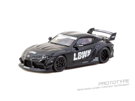 (Pre-order) Tarmac Works 1/64 LB-WORKS TOYOTA SUPRA (A90) Black Diecast Model