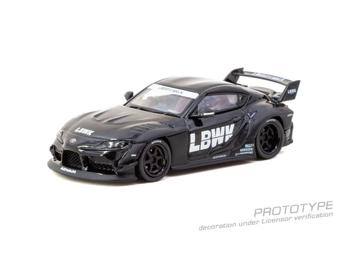 Load image into Gallery viewer, (Pre-order) Tarmac Works 1/64 LB-WORKS TOYOTA SUPRA (A90) Black Diecast Model
