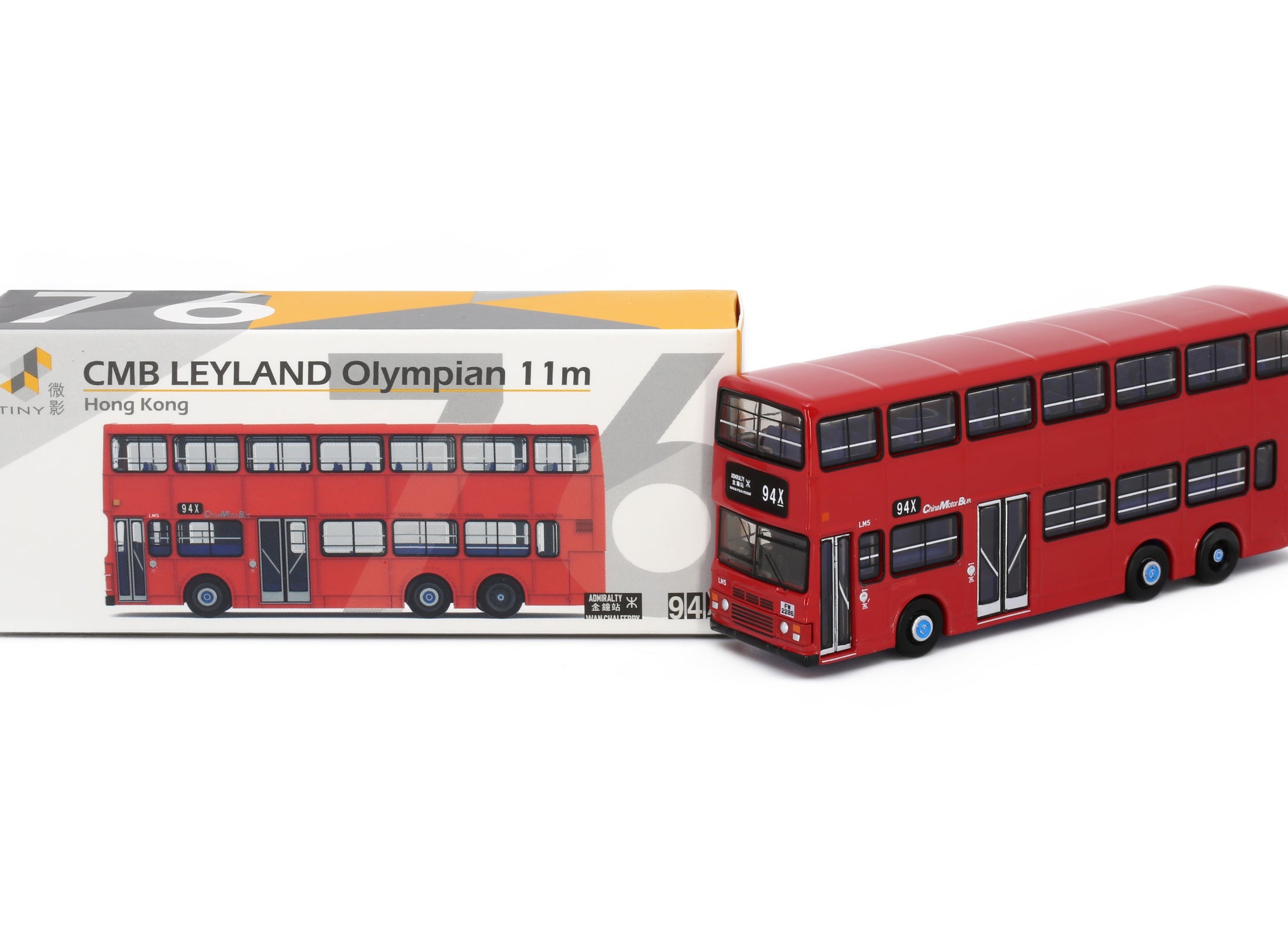 Tiny City Die-cast Model - #76 CMB Leyland Olympian 11m (94X) 1:110 Bus