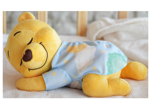 Load image into Gallery viewer, Takara Tomy Disney Baby Gussuri Sleeping w/ Melody Music Winnie the Pooh Plush
