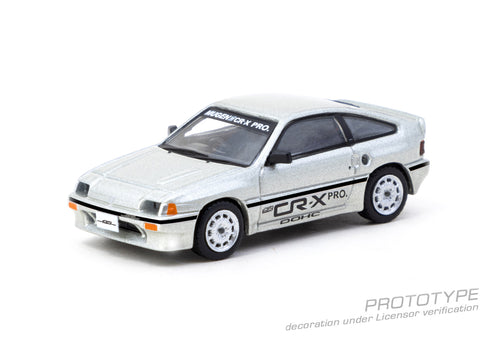 Load image into Gallery viewer, Tarmac Works 1/64 HONDA Ballade Sports MUGEN CR-X PRO Silver Model
