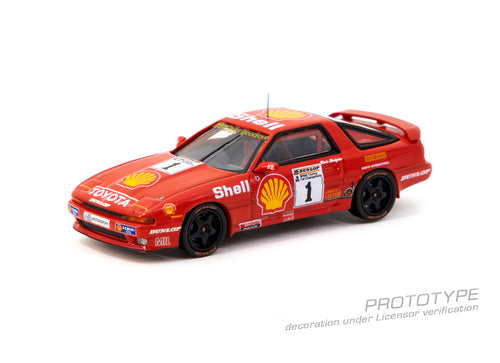 Load image into Gallery viewer, Tarmac Works Diecast Car 1/64 Toyota Supra Turbo (MA70) BTCC 1988
