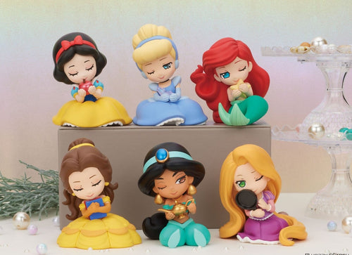 Load image into Gallery viewer, Takara Tomy Arts PERIHAPI! Kata-Zun Hug Disney Princess (Set of 8) Mini Figures
