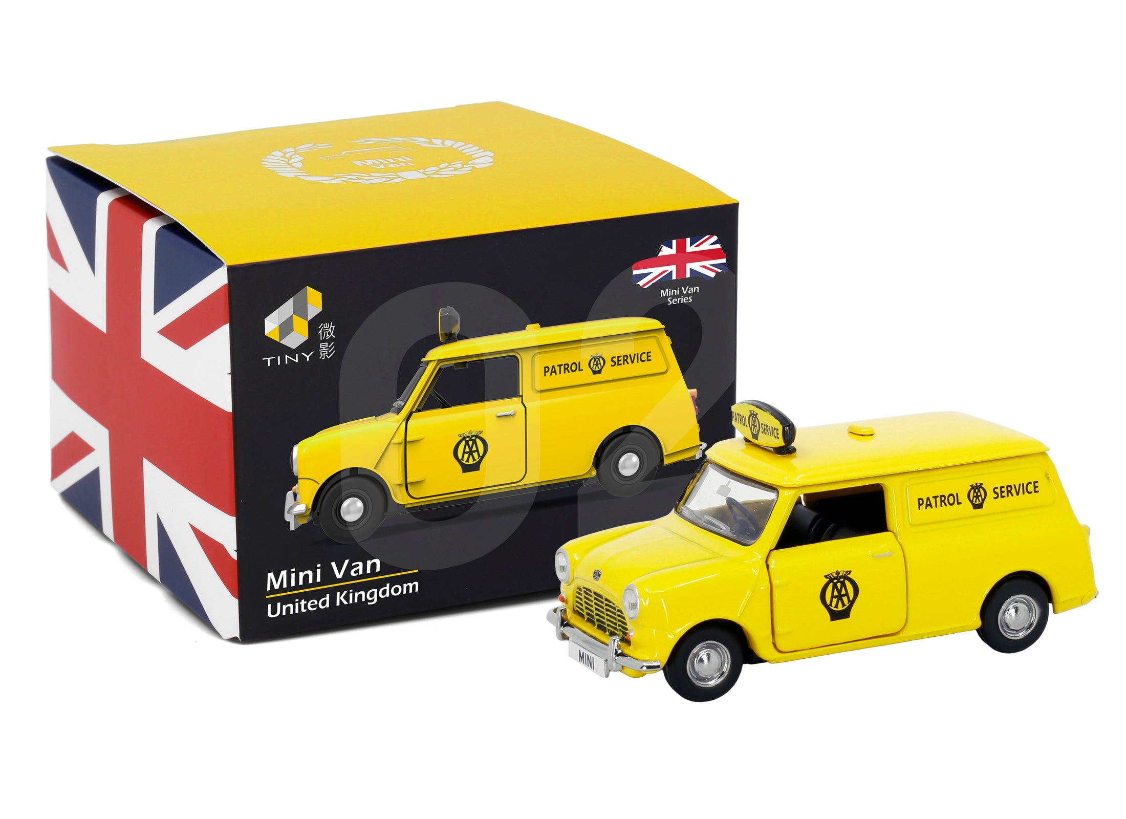 Tiny City Die-cast Model Car - AUSTIN Mini Van AA UK