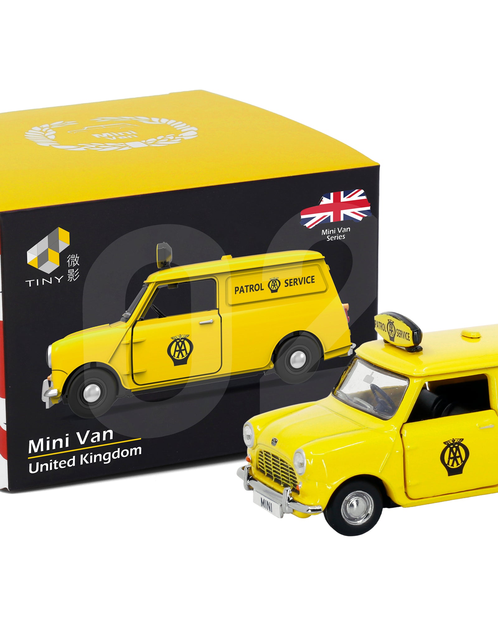 Tiny City Die-cast Model Car - AUSTIN Mini Van AA UK