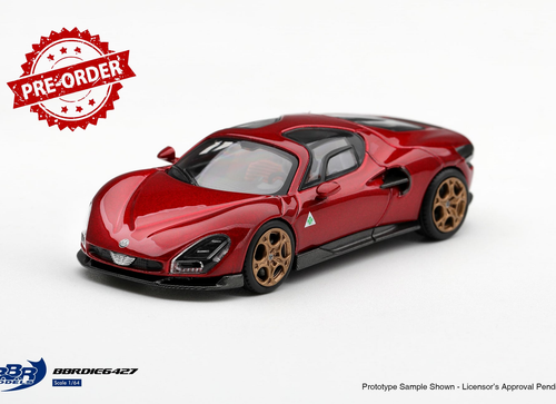 Load image into Gallery viewer, (Pre-order) BBR 1/64 Alfa Romeo 33 Stradale Rosso Villa d'Este Diecast Model Car
