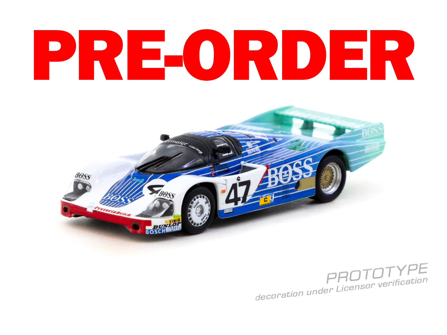 (Pre-order) Tarmac Works 1/64 Porsche 956  Le Mans 1984 #47 Diecast Model Car