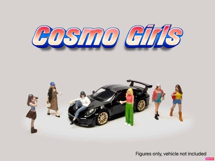 American Diorama 1:64 Figure Set: Cosmo Girls AD-2437