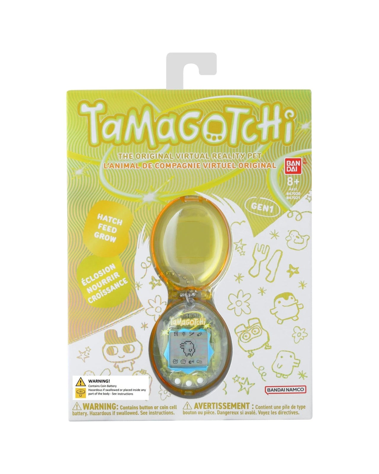 Bandai Tamagotchi Original Gen 1 Celebration Y3K Citrus Original Virtual Pet