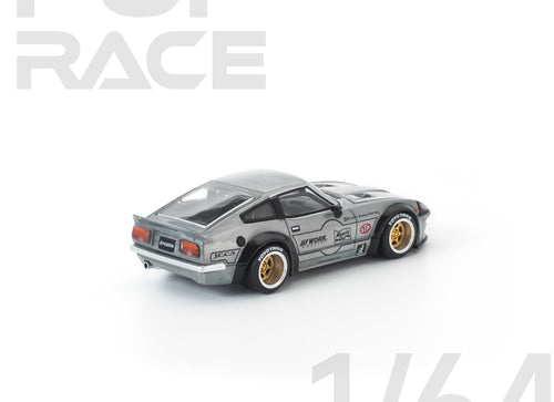 Load image into Gallery viewer, (Pre-order) POP RACE 1/64 PANDEM 280ZX RAW METAL Diecast Model Car
