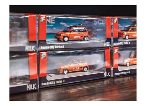Load image into Gallery viewer, INNO64 1/64 Honda City Turbo II ICE FIRE ORANGE Diecast Scale Model Car
