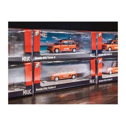 Load image into Gallery viewer, INNO64 1/64 Honda City Turbo II ICE FIRE ORANGE Diecast Scale Model Car
