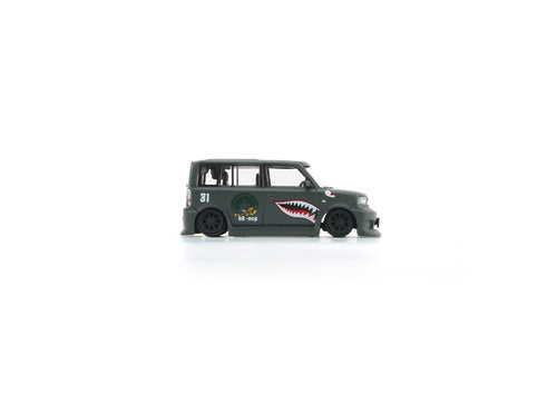 Load image into Gallery viewer, BMC 1/64 Toyota 2000 bB - Matte Green + P40 Tiger Pattern (RHD) LTD
