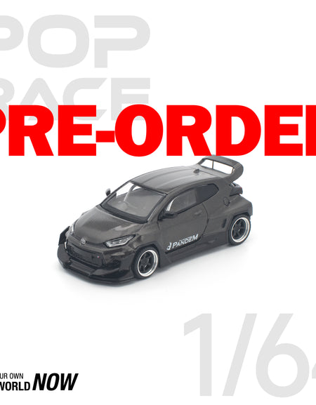 (Pre-order) POPRACE 1/64 PANDEM GR YARIS CARBON EDITION Diecast Model Car