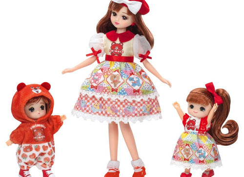 Load image into Gallery viewer, Takara Tomy Licca Chan Doll Set SWIMMER I love Miki-chan and Maki-chan
