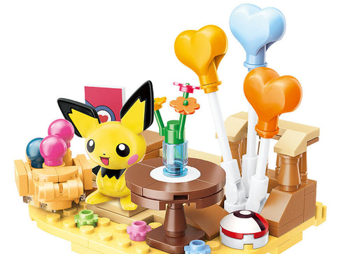 Load image into Gallery viewer, Qman Keeppley Building Blocks #K20226 Pokemon Pichu Sweet Preparation
