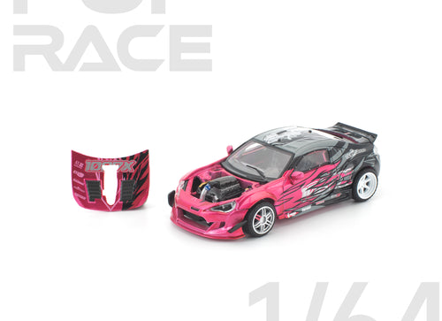 Load image into Gallery viewer, (Pre-order) POPRACE 1/64 1087x GT86 Team Diecast Mdoel Car
