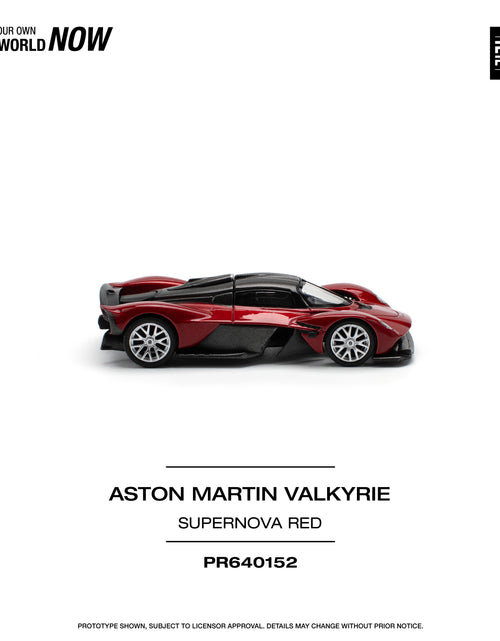 Load image into Gallery viewer, POPRACE 1/64 ASTON MARTIN VALKYRIE SUPERNOVA RED Diecast model car
