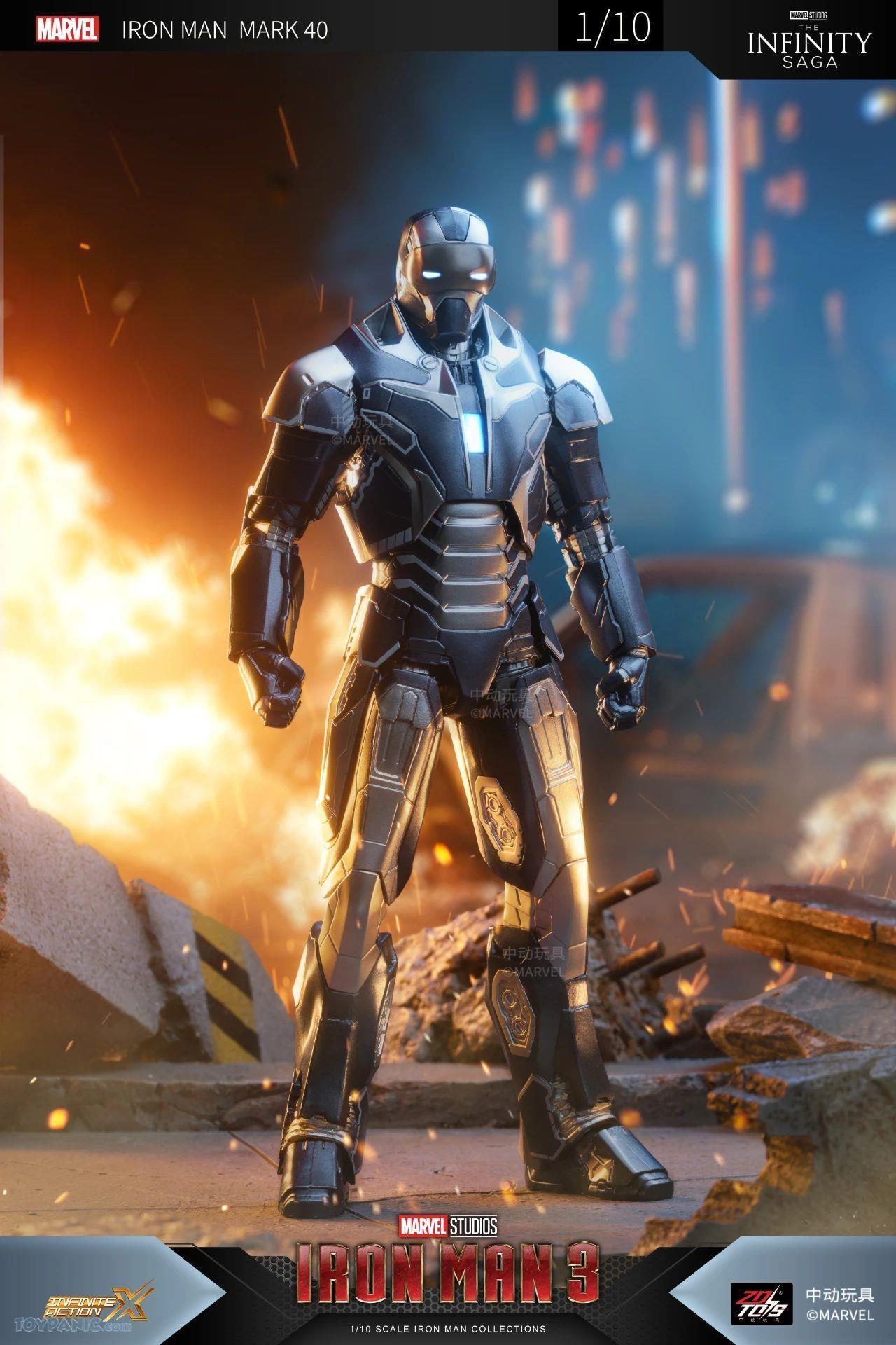 ZD Toys Marvel Avengers 1/10 Iron Man MK40 Action Figure