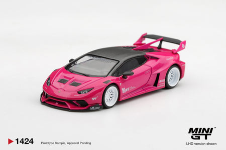 (Pre-order) Mini GT #1424 LB WORKS Lamborghini Huracán GT Ruby Purple Diecast