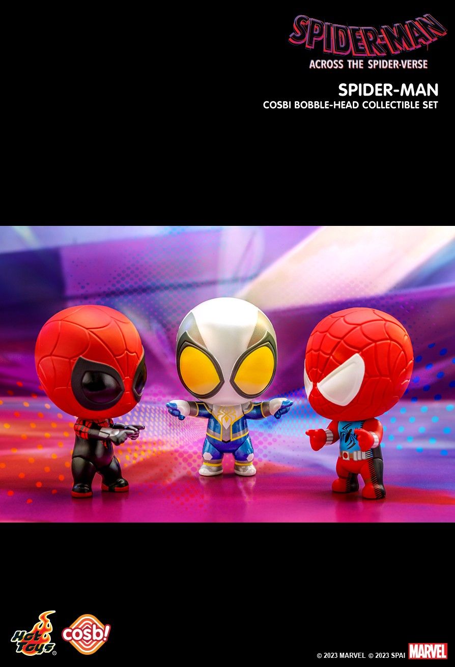 Hot Toys Marvel SPIDER-MAN: ACROSS THE SPIDER-VERSE COSBI BOBBLE-HEAD SET 2