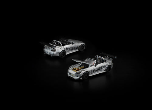 Load image into Gallery viewer, (Pre-order) POPRACE 1/64 PANDEM S2000 SILVER #PR640451 Diecast Model Car
