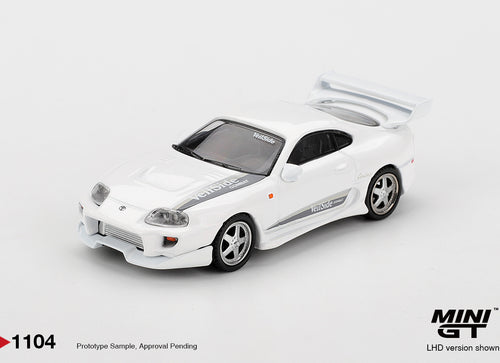 Load image into Gallery viewer, (Pre-order) MINI GT #1104 Toyota Supra VeilSide Combat V-I White RHD Model Car
