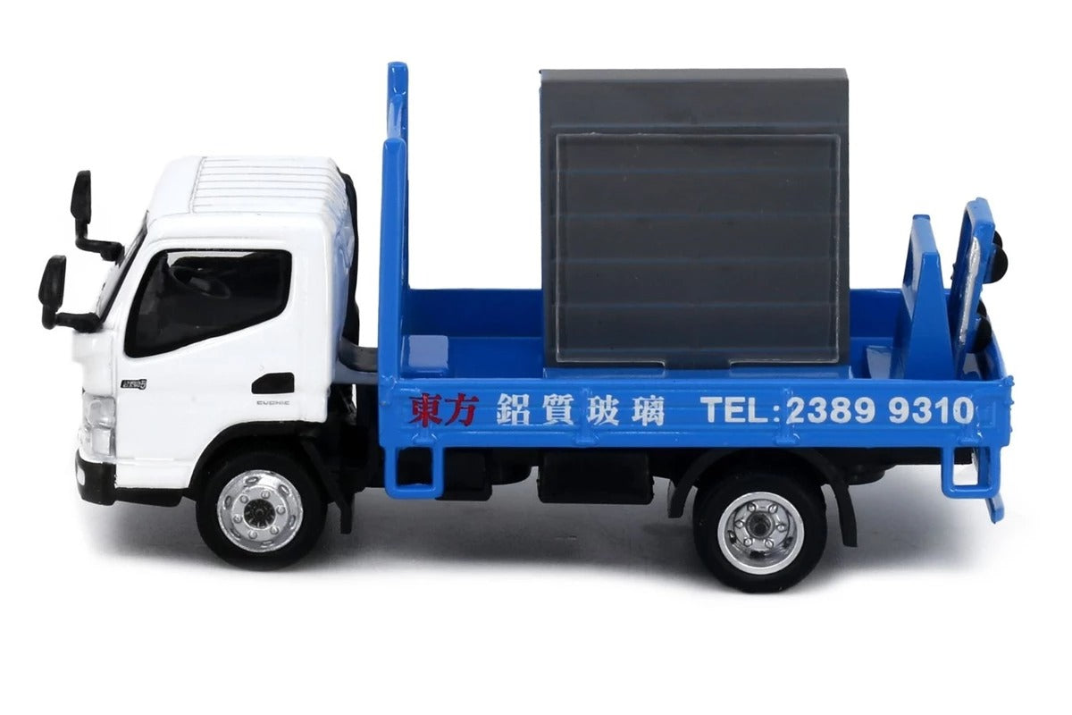 Tiny City Die-cast Model Car - #196 MITSUBISHI FUSO Canter Glass Transport Truck
