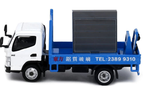 Load image into Gallery viewer, Tiny City Die-cast Model Car - #196 MITSUBISHI FUSO Canter Glass Transport Truck
