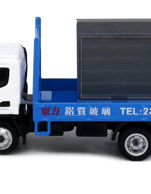 Load image into Gallery viewer, Tiny City Die-cast Model Car - #196 MITSUBISHI FUSO Canter Glass Transport Truck
