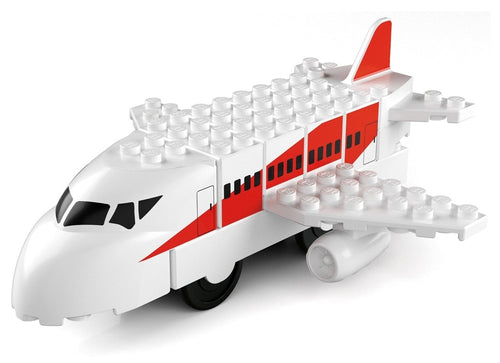 Load image into Gallery viewer, Takara Tomy Tomica Plarail Blocks Airplane set
