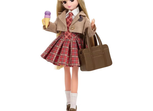 Load image into Gallery viewer, Takara Tomy Clothes Licca Hair Extensions Licca-chan Dress Set After School
