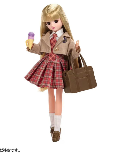 Load image into Gallery viewer, Takara Tomy Clothes Licca Hair Extensions Licca-chan Dress Set After School
