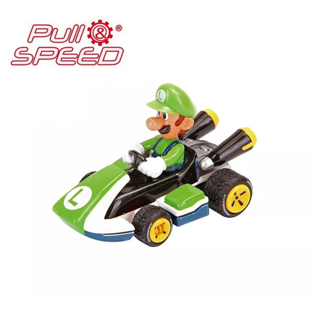 Carrera Nintendo Mario Collection 1:43 Pull Back Model Car - Luigi