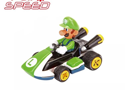 Load image into Gallery viewer, Carrera Nintendo Mario Collection 1:43 Pull Back Model Car - Luigi
