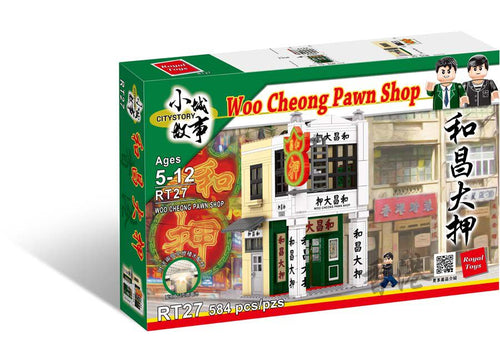 Load image into Gallery viewer, Royal Toys Building Blocks City Story Bricks RT27: Woo Cheong Pawn Shop (584 Pcs/Pzs)
