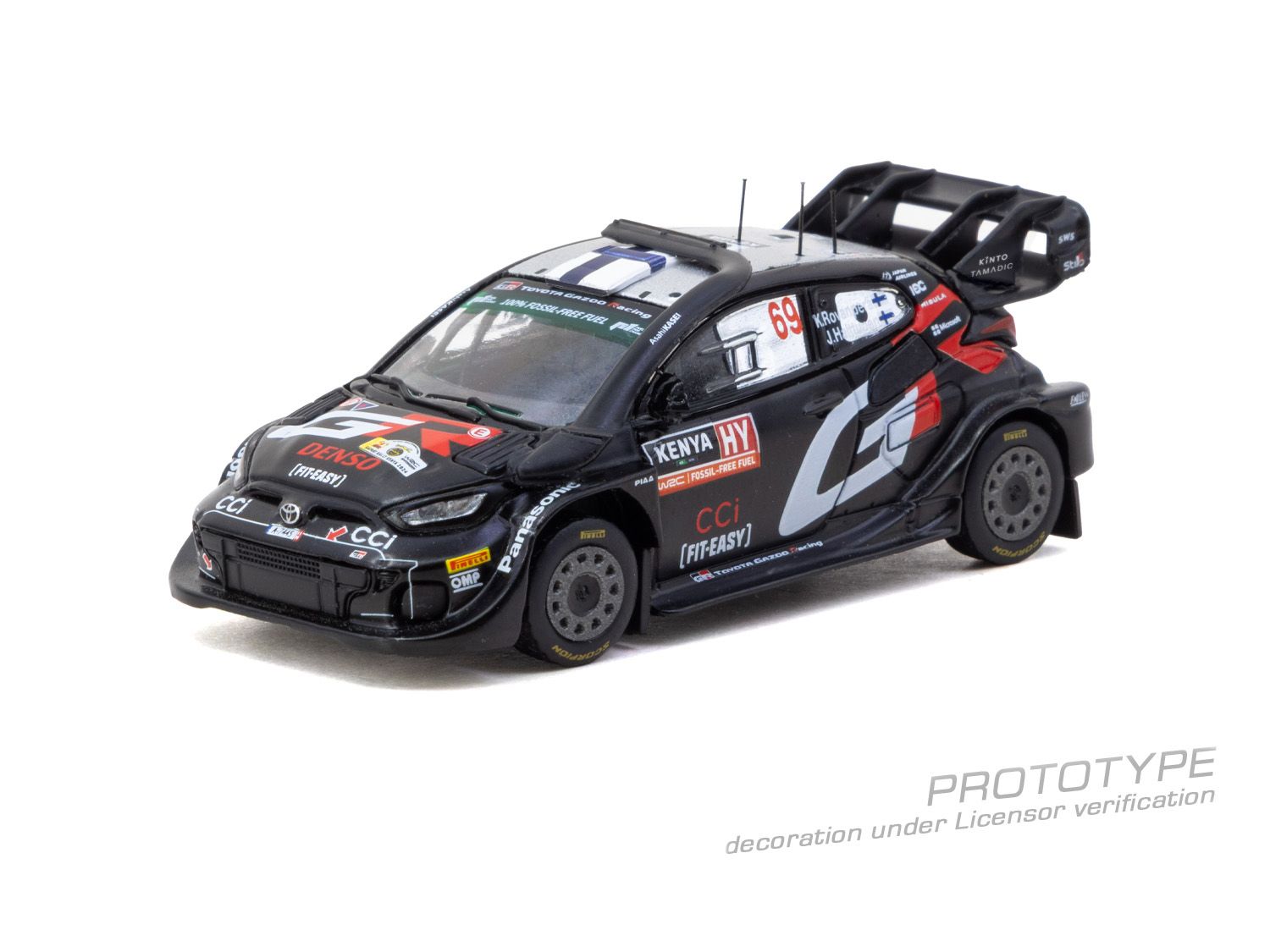 (Pre-order) Tarmac Works 1/64 Toyota GR YARIS Rally1 HYBRID Safari Rally Kenya