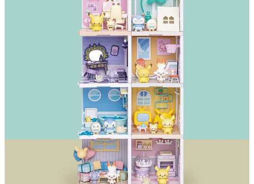 Load image into Gallery viewer, Takara Tomy Pokemon PokePiece House Velamping Terrace Rowlet &amp; Piplup Set
