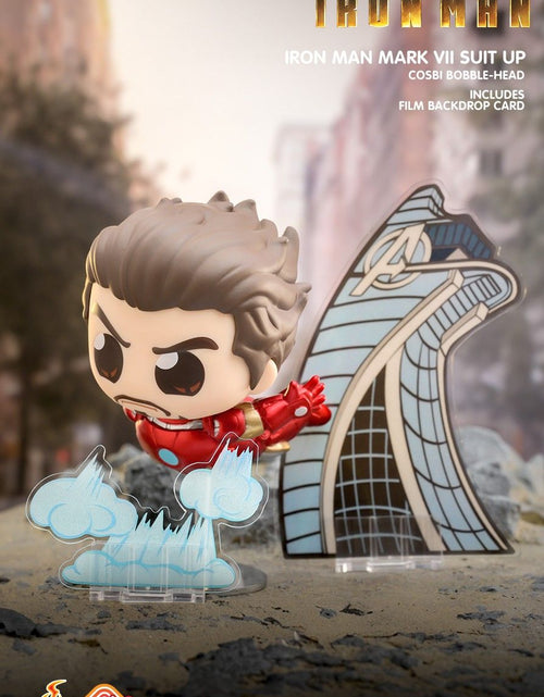Load image into Gallery viewer, Hot Toys Marvel Iron Man Suit Up Cosbi Bobble-Head with Film Card (SET of 8)
