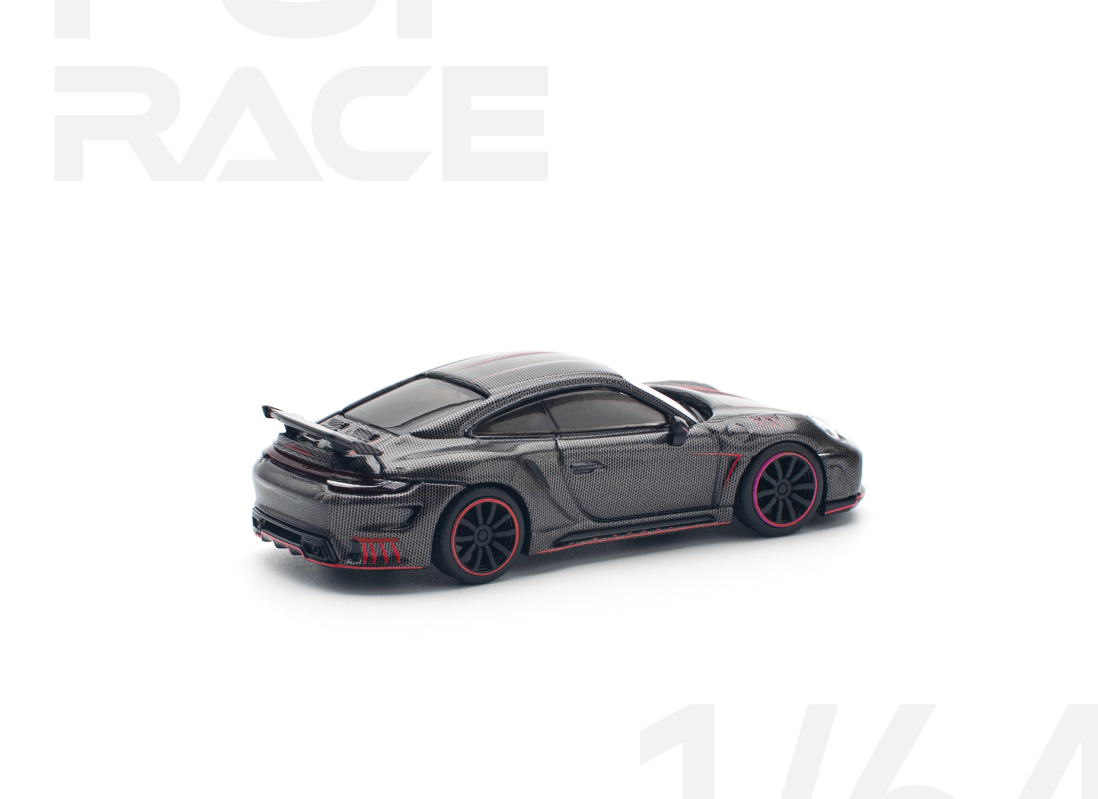 POPRACE 1/64 992 STINGER GTR CARBON EDITION - REDLINE Model Car