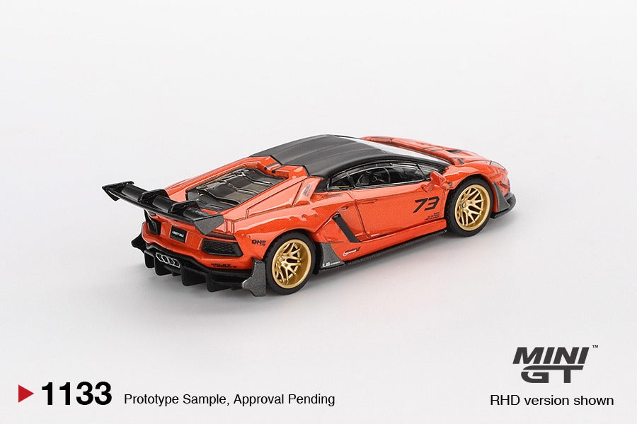 (Pre-order) Mini GT #1033 LB WORKS Lamborghini Aventador Limited Edition Orange