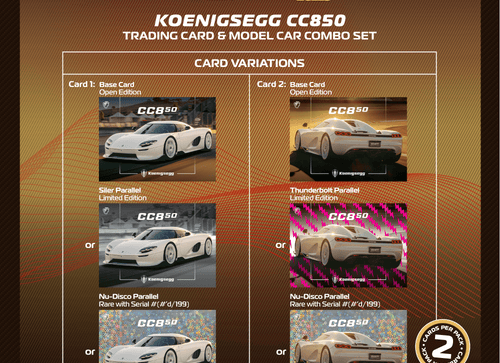 Load image into Gallery viewer, Tarmac Works 1:64 Koenigsegg CC850 White Die-cast Model Car
