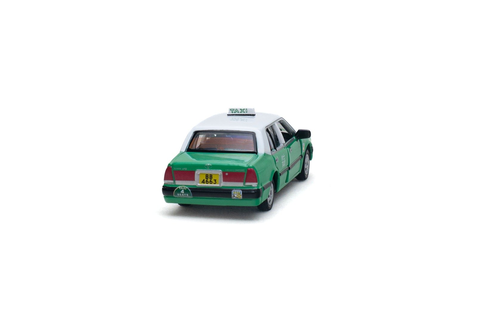 Tiny City 02 Die-cast Model Car 1/64 Toyota Crown Comfort Hong Kong Taxi BB4663