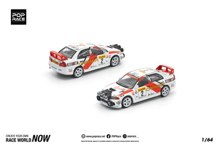 (Pre-order) POPRACE 1/64 MITSUBISHI LANCER EVOLUTION IV - 1998 MONTE CARLO RALLY