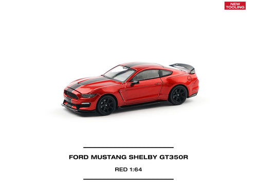 Load image into Gallery viewer, (Pre-order) POPRACE 1/64 - FORD MUSTANG SHELBY GT350R Diecast Model Car
