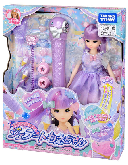 Takara Tomy Licca Chan Doll Set Kiratto Color Change Gelato Moe (1st)