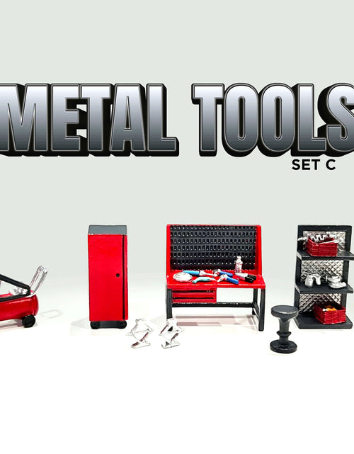 Load image into Gallery viewer, American Diorama 1:64 Figure Set: Metal Tools – Set C #AD-2419
