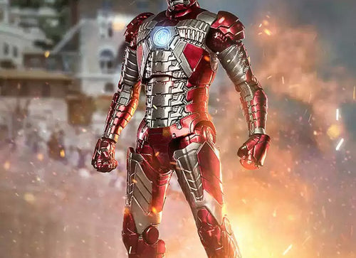 Load image into Gallery viewer, ZD Toys Marvel Avengers 1/10 Iron Man MK5 Action Figure with Lighting Function
