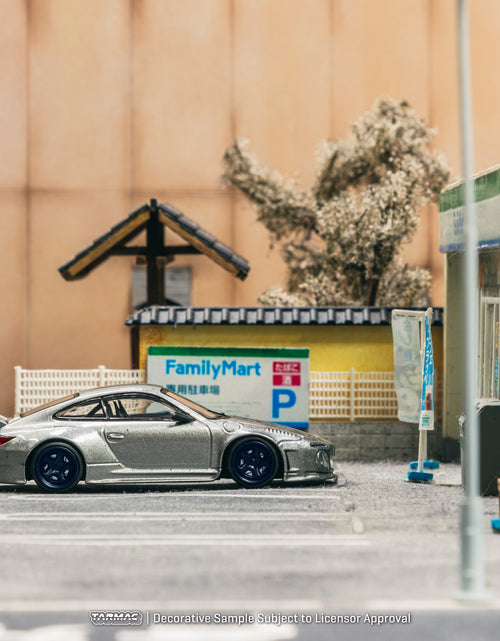 Load image into Gallery viewer, Tarmac Works 1/64 Old &amp; New 997 Gray Metallic Diecast model car
