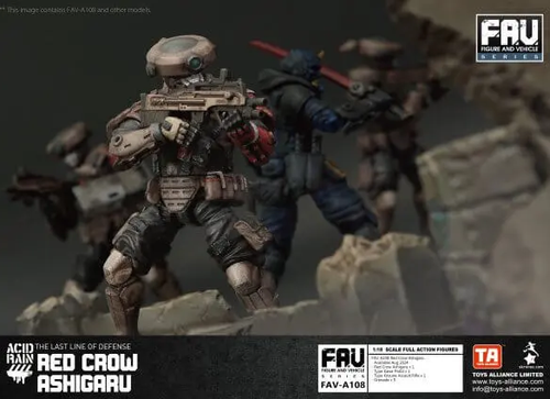 Load image into Gallery viewer, TOYS ALLIANCE x Acid Rain FAV-A108 Red Crow Ashigaru 1:18 Figure
